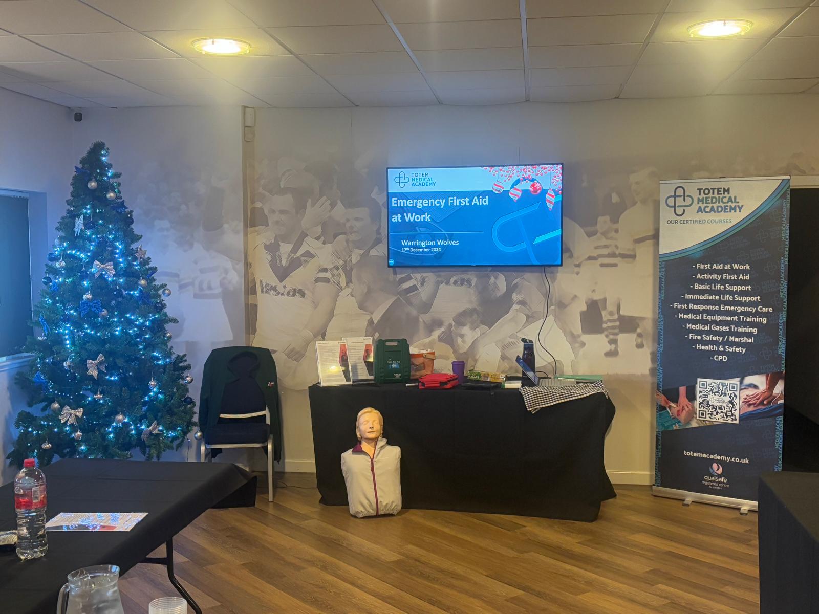 Emergency First Aid at Work (EFAW) at Warrington Wolves